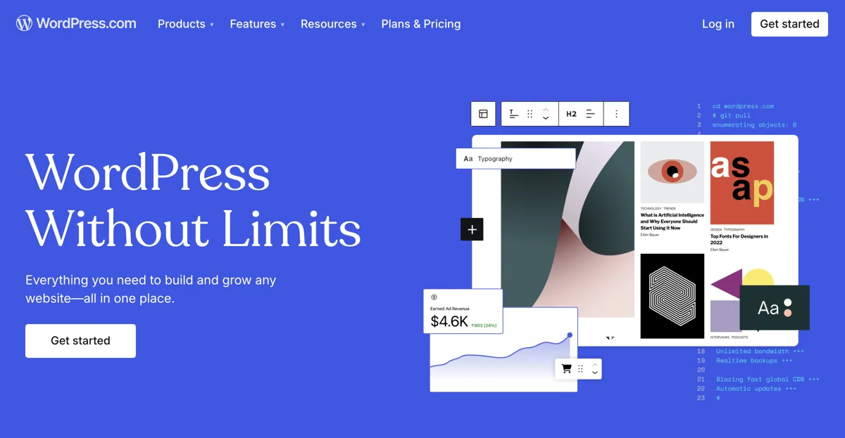 WordPress.com: Your All-in-One Platform for Websites, Blogs, and Online Stores