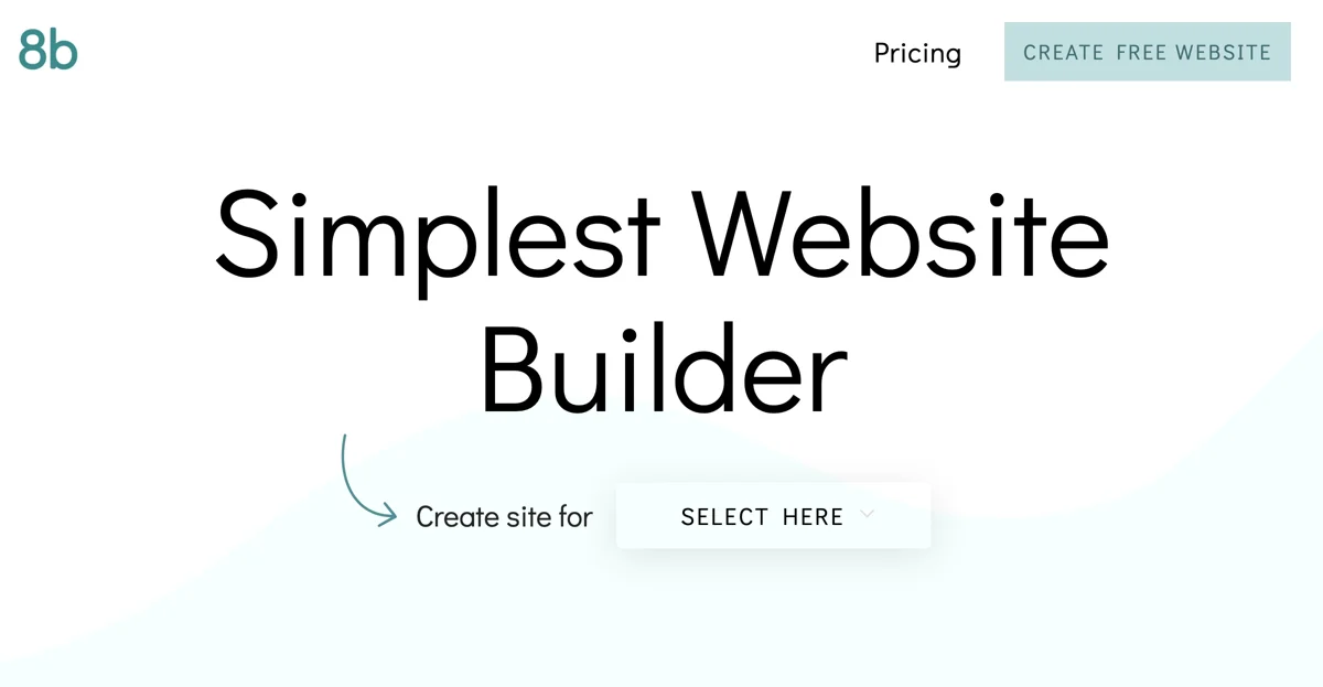 8b: The Ultimate Free and Simple Website Builder