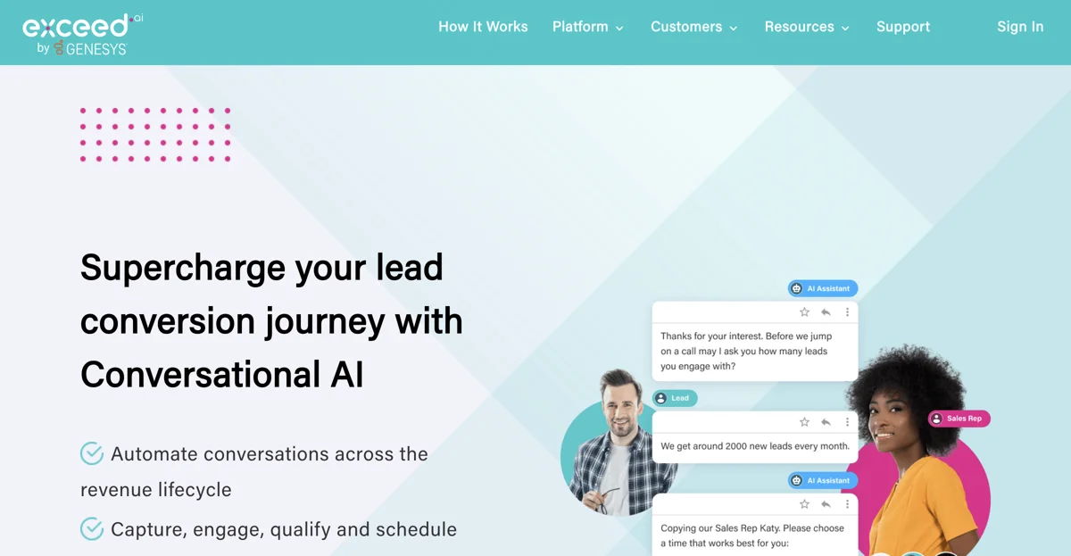 Exceed.ai: Transforming Lead Conversion with Conversational AI