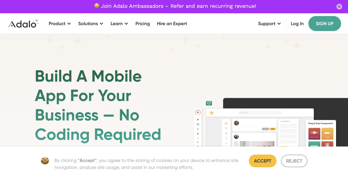 Adalo: The Ultimate No-Code Mobile and Web App Builder