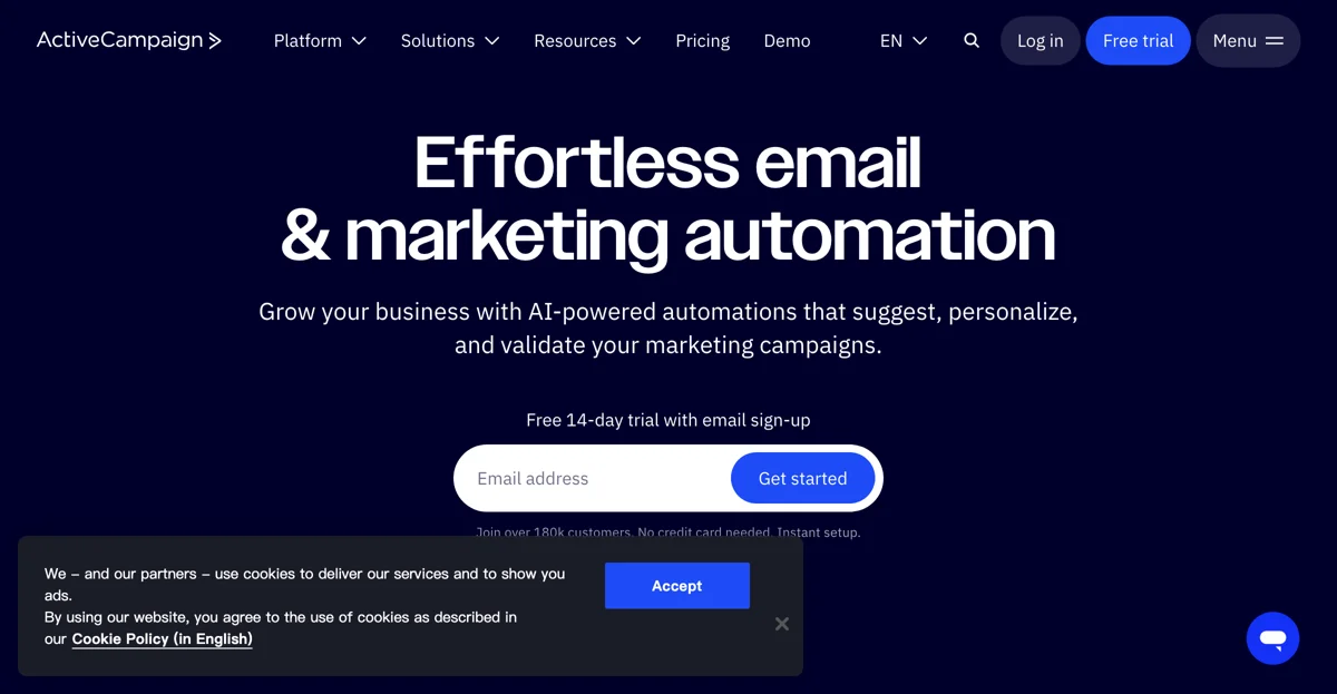 ActiveCampaign: AI-Powered Marketing Automation for Business Growth