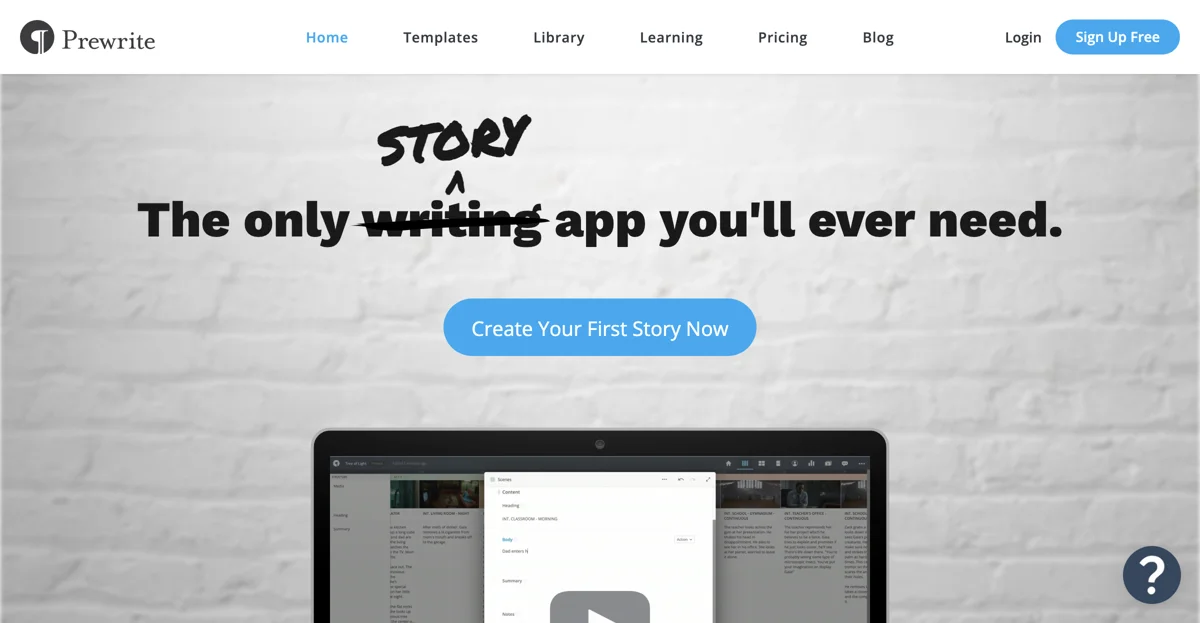 Prewrite: Your Ultimate Story Writing Companion