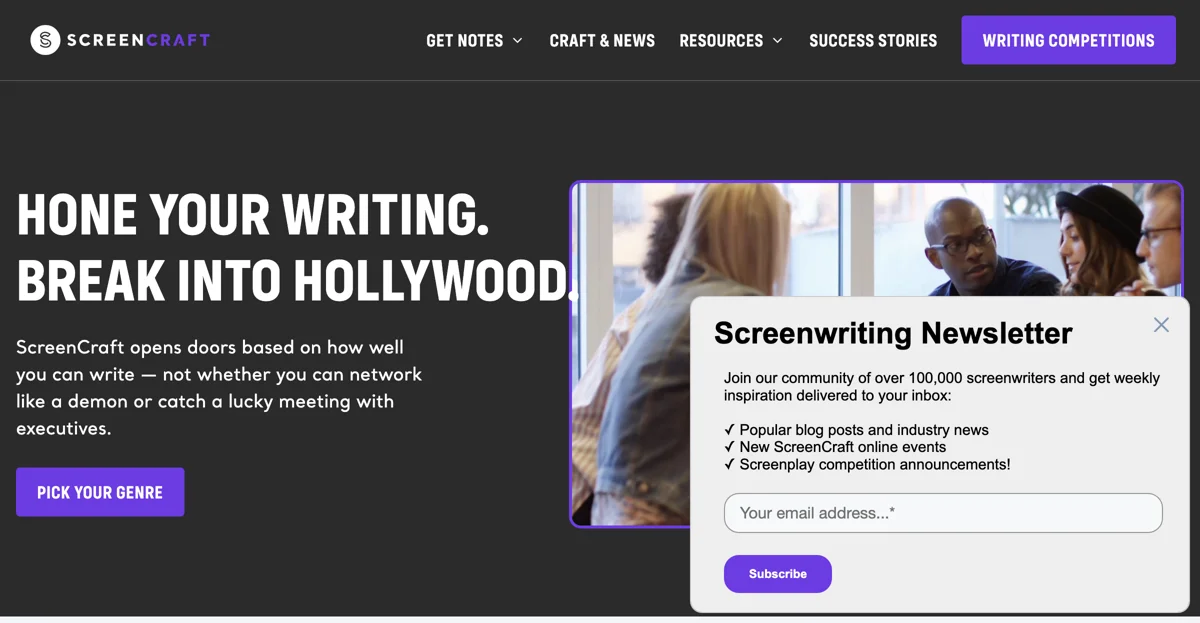 Unlock Your Screenwriting Potential with ScreenCraft