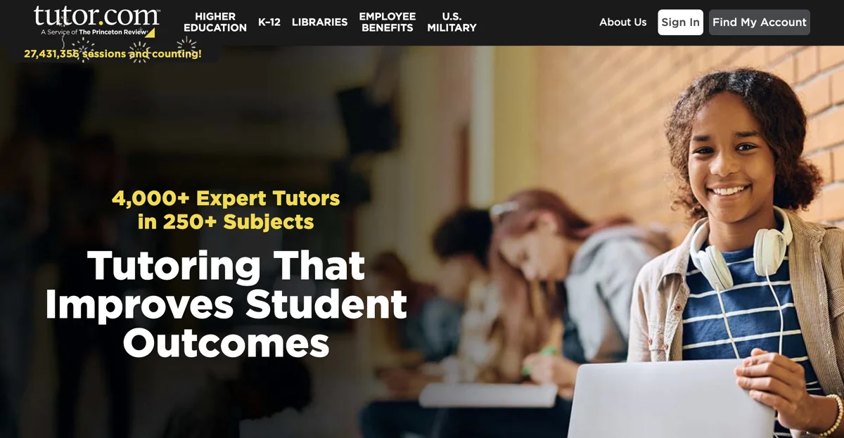 Tutor.com: Expert Online Tutoring for K–12 and Beyond