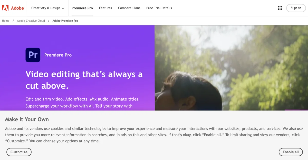 Adobe Premiere Pro: AI-Powered Video Editing Software