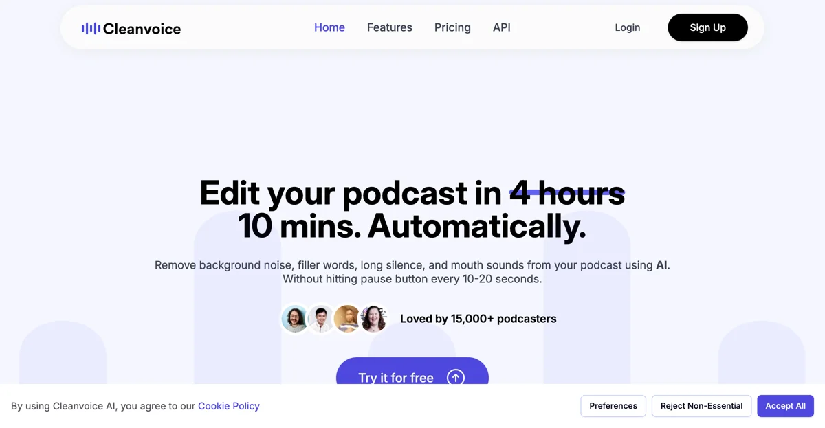 Cleanvoice AI: Effortless Podcast Editing with Advanced AI