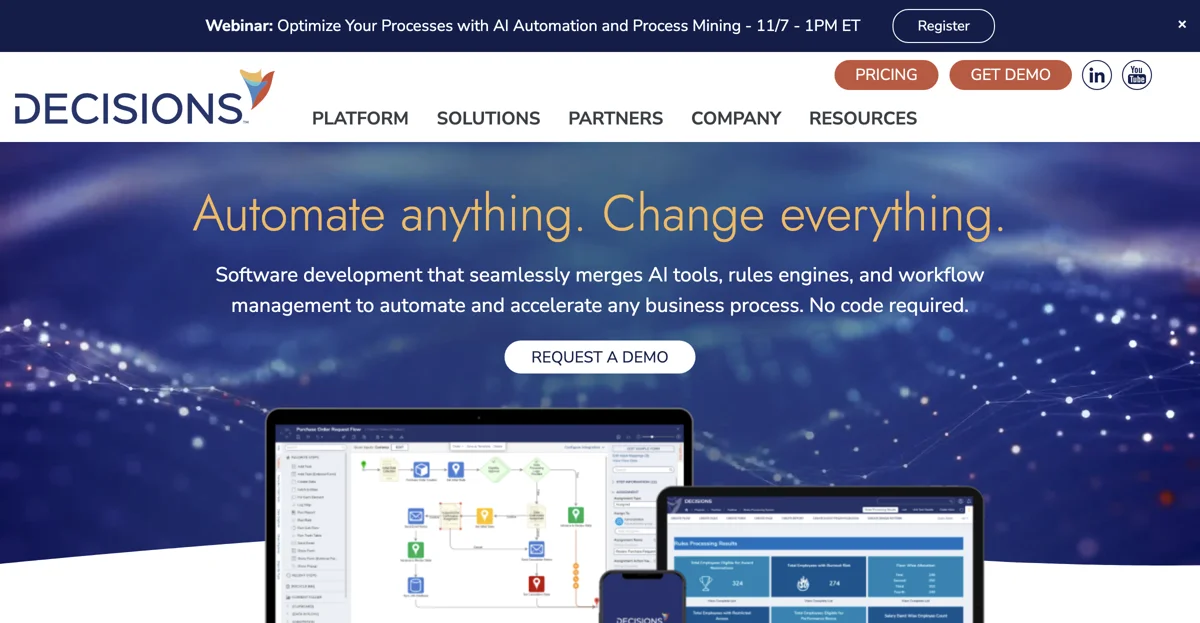 Transform Your Business with Decisions' No-Code Automation Platform