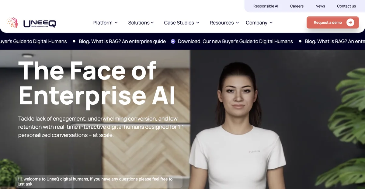 UneeQ: Transforming Customer Engagement with AI Digital Humans