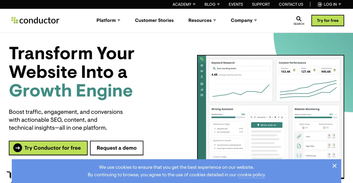 Conductor: The Ultimate Platform for Website Optimization & Intelligence