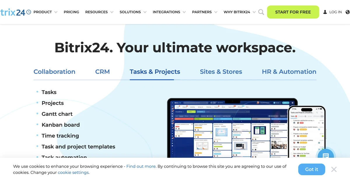 Bitrix24: Free Online Workspace for CRM, Tasks & Collaboration