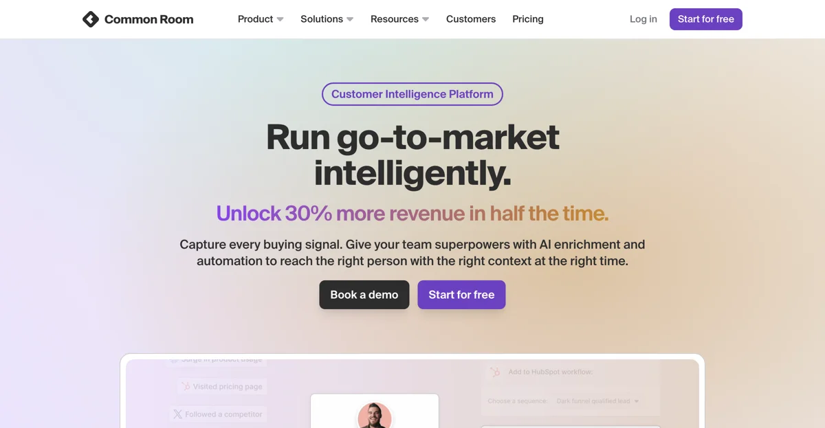 Unlock Revenue with Common Room: The AI Customer Intelligence Platform