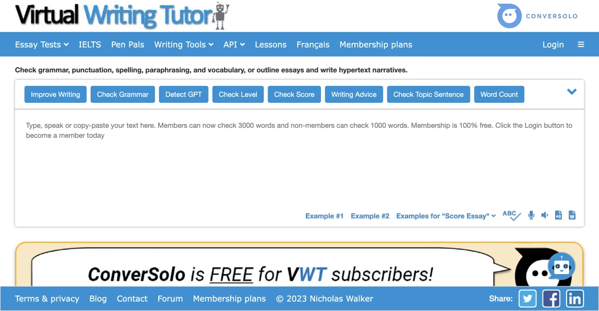 Enhance Your Writing with Virtual Writing Tutor: Free Essay Checker