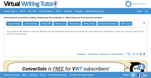 Virtual Writing Tutor