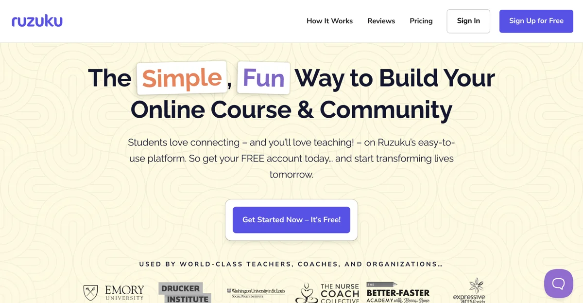 Create and Sell Courses, Memberships, Digital Products with Ruzuku