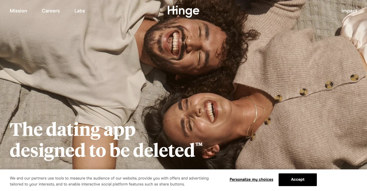 Hinge: The Dating App Designed to Be Deleted - Find Love Today