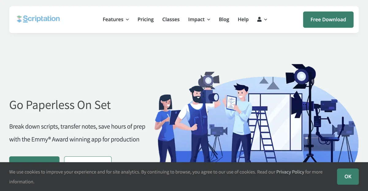 Scriptation: The Ultimate Tool for Paperless Script Management in Film and TV