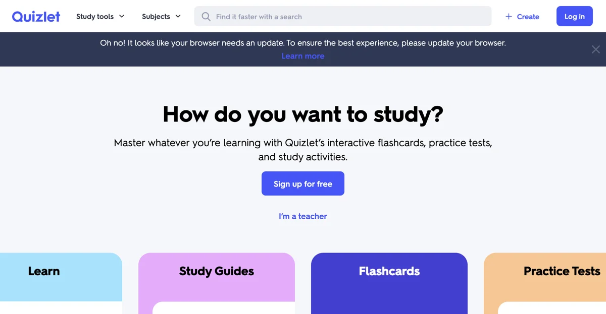 Quizlet: Công Cụ Học Tập & Tài Nguyên Học Tập Cho Học Sinh và Giáo Viên