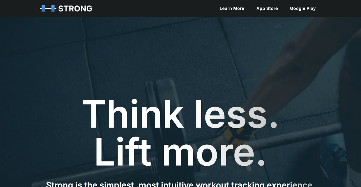 Strong - The Ultimate Workout Tracker for All Fitness Levels