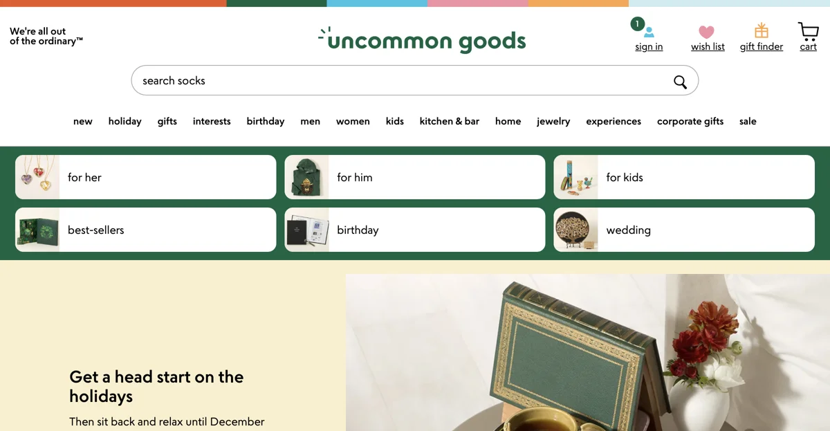 Discover Unique Gifts at Uncommon Goods | Shop Now!