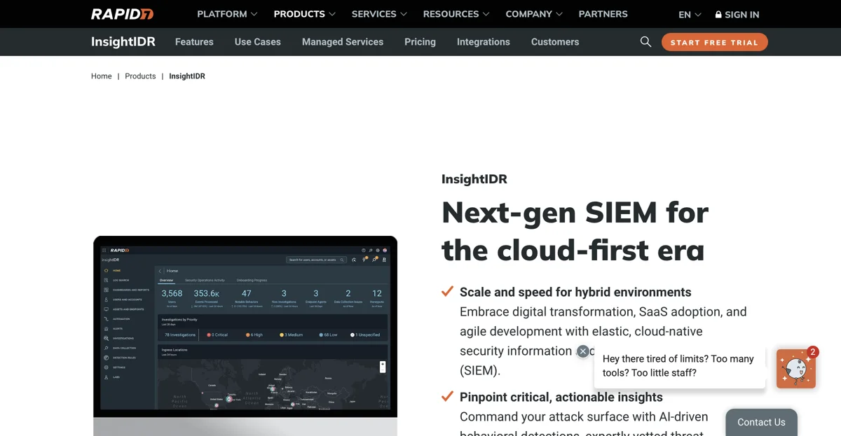 InsightIDR: Next-Gen SIEM Solution for Cloud Security