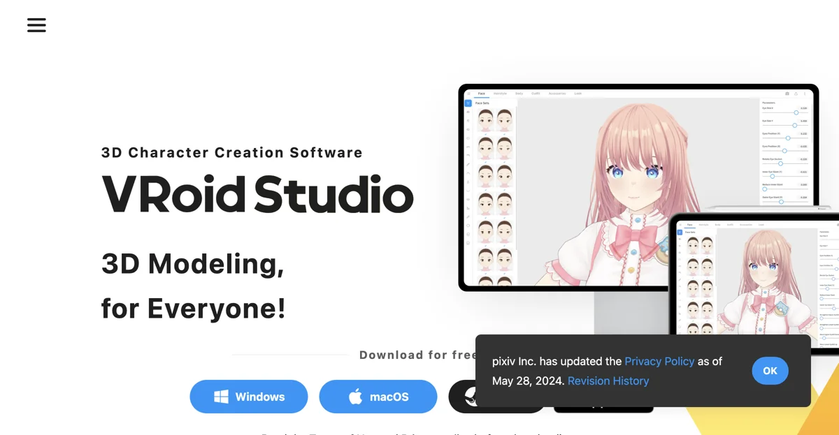 Create Stunning 3D Characters with VRoid Studio