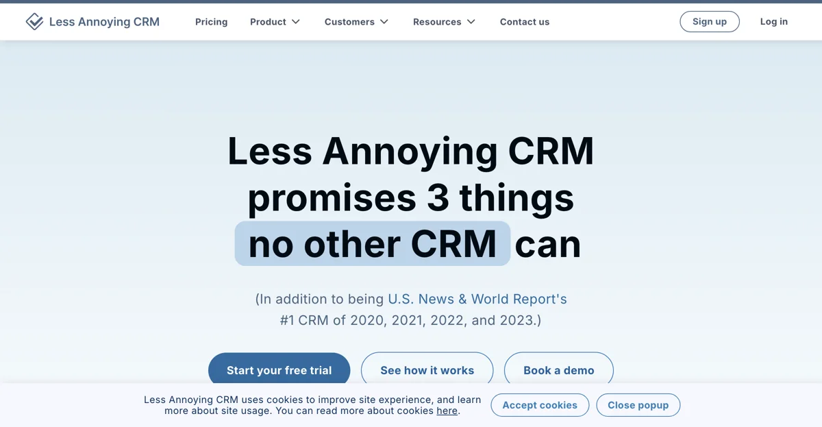 Less Annoying CRM: The Best CRM for Small Businesses