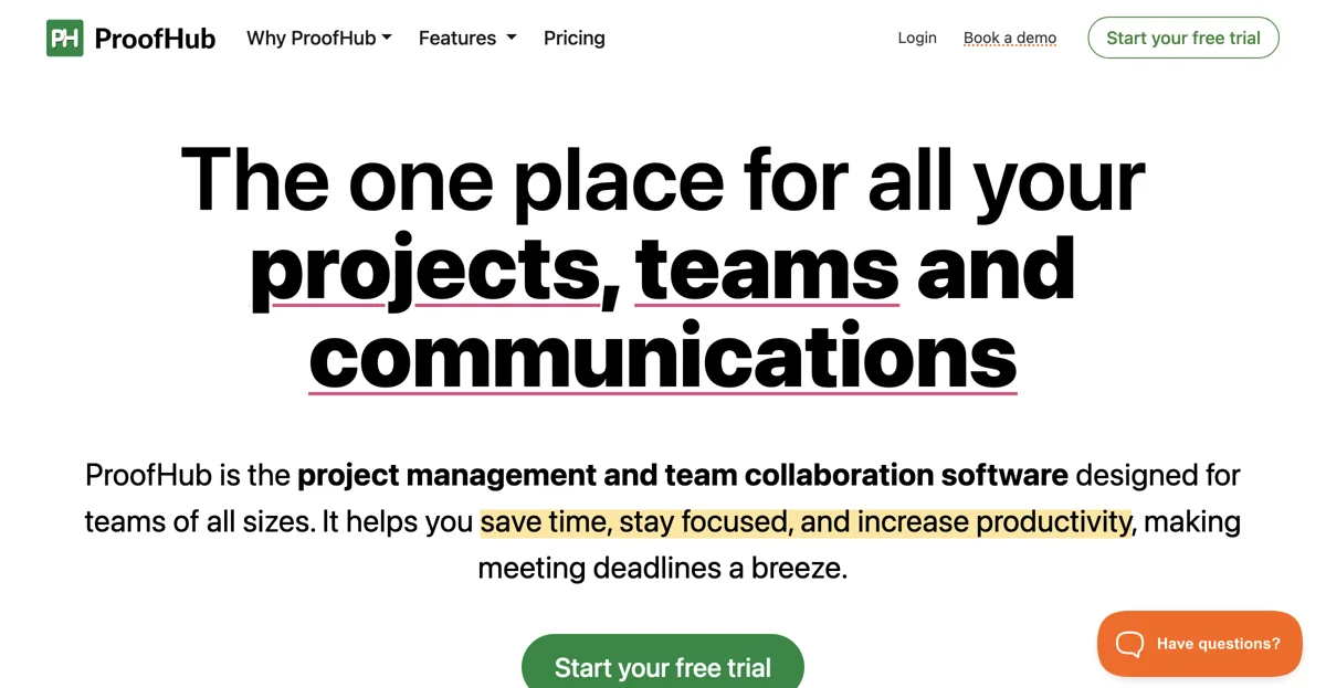 ProofHub: Project Management & Team Collaboration Software