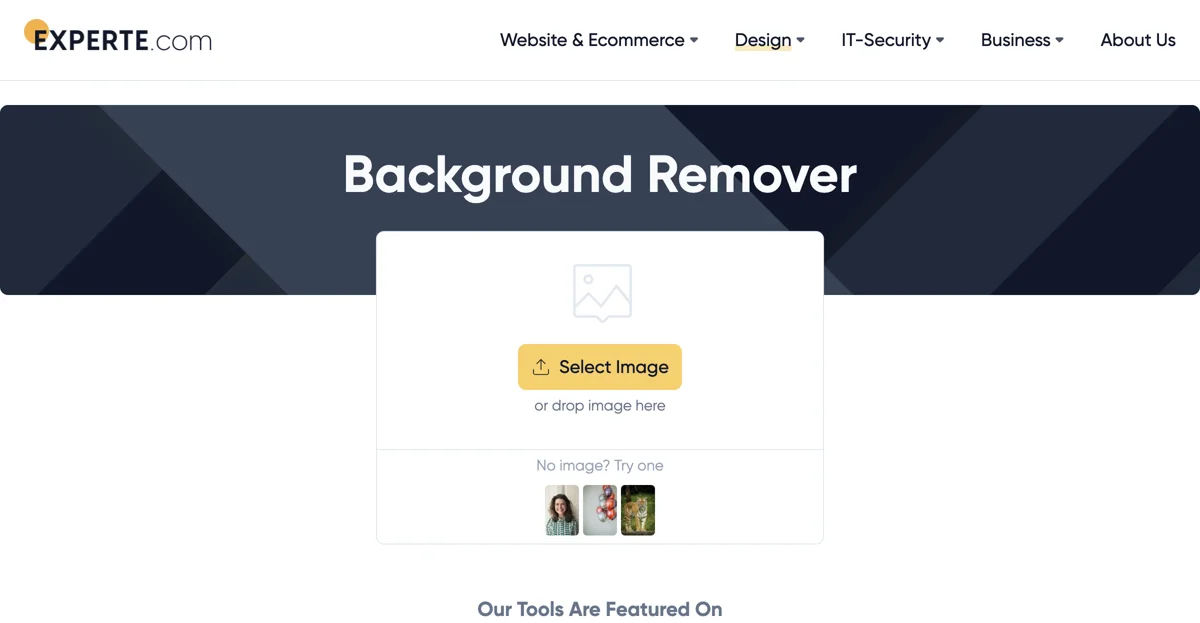 Effortless Background Removal with EXPERTE.com - Free Tool