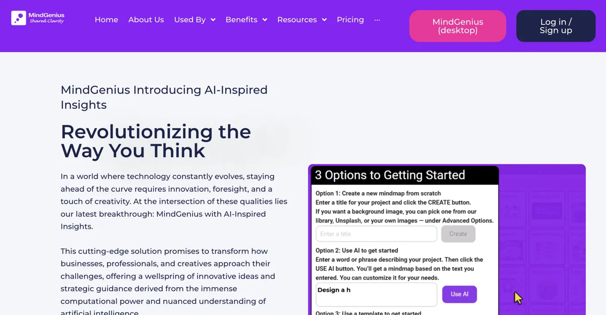 MindGenius AI Insights - Innovative Problem-Solving with AI