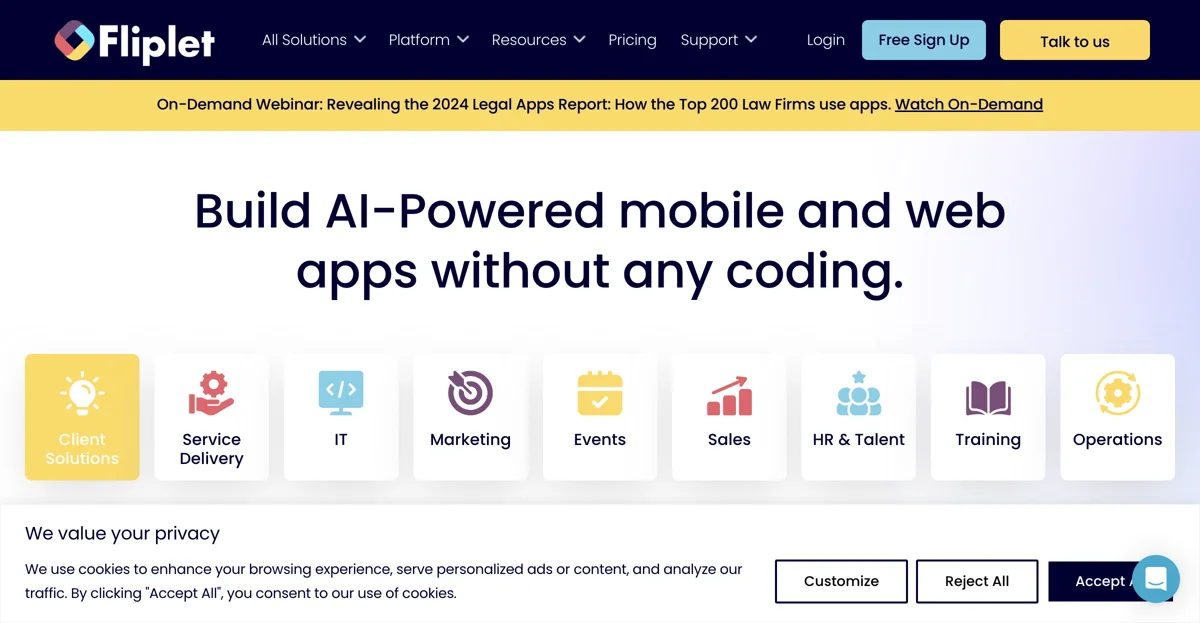 Fliplet: No-Code App Solutions for Businesses