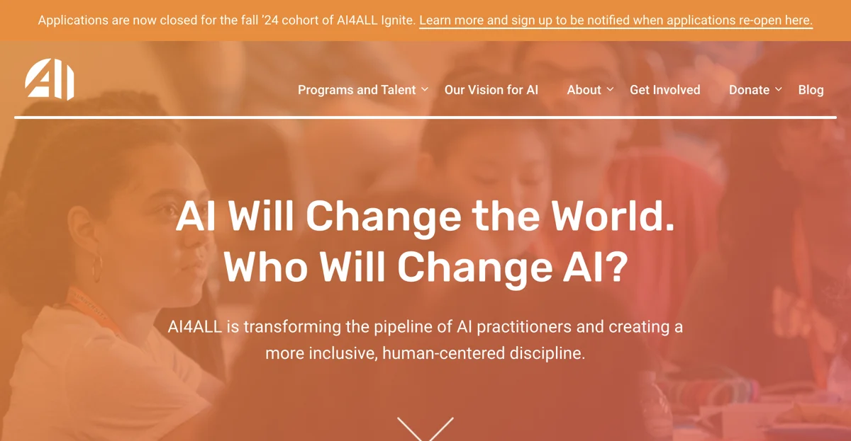 AI4ALL: Empowering the Next Generation of AI Practitioners