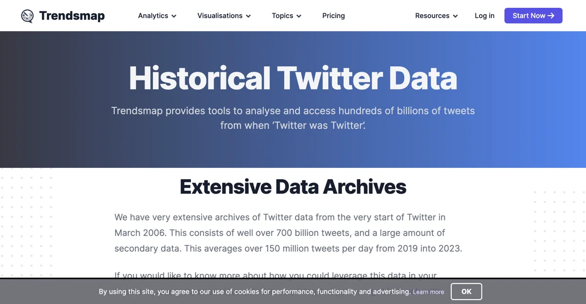 Unlocking Historical Twitter Insights with Trendsmap