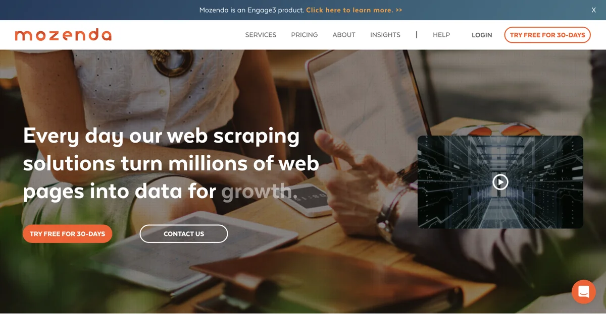 Mozenda - Phần mềm và dịch vụ trích xuất dữ liệu web cực chất