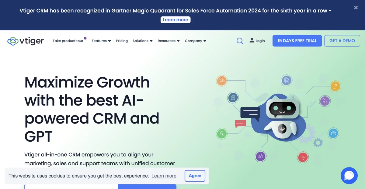 Maximize Growth with Vtiger CRM: Your AI-Powered Solution