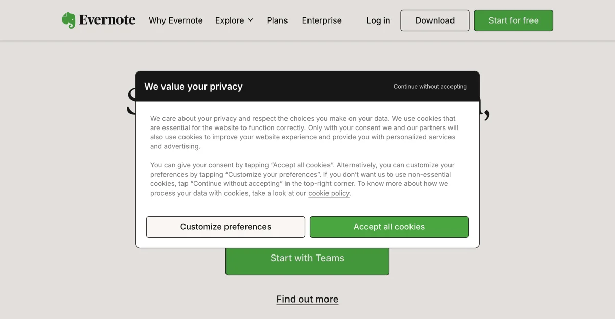 Unlock Team Productivity with Evernote Teams