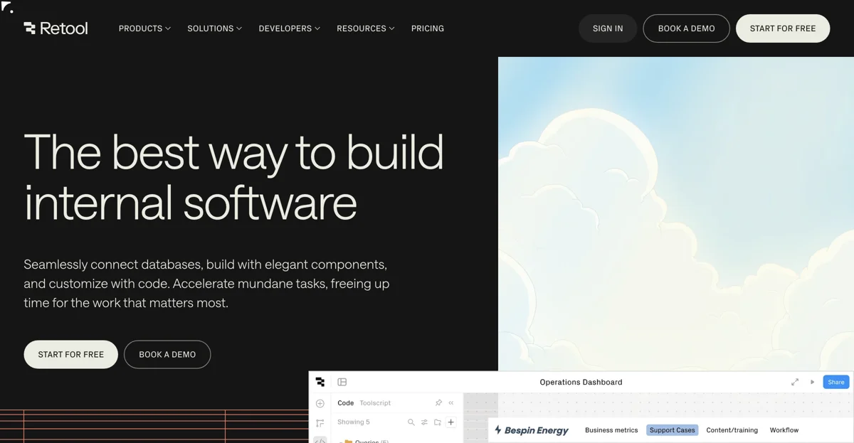 Retool: Build Custom Software Effortlessly