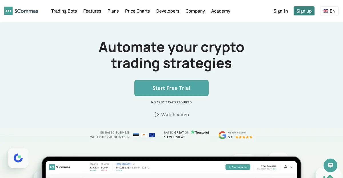 3Commas: The Ultimate Crypto Trading Bot for Automation