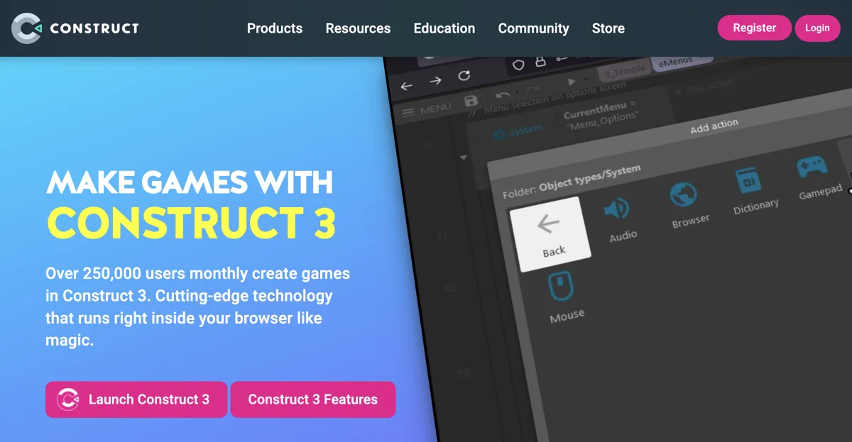 Construct 3: The Ultimate Game Making Software