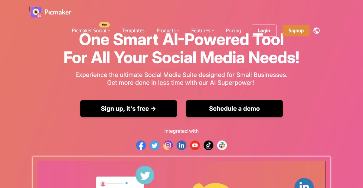 Picmaker: The AI-Powered Social Media Management Tool for Businesses