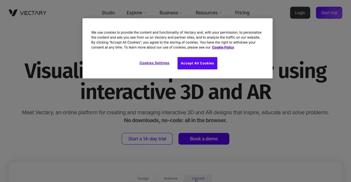 Vectary: Build Interactive 3D and AR Solutions Online