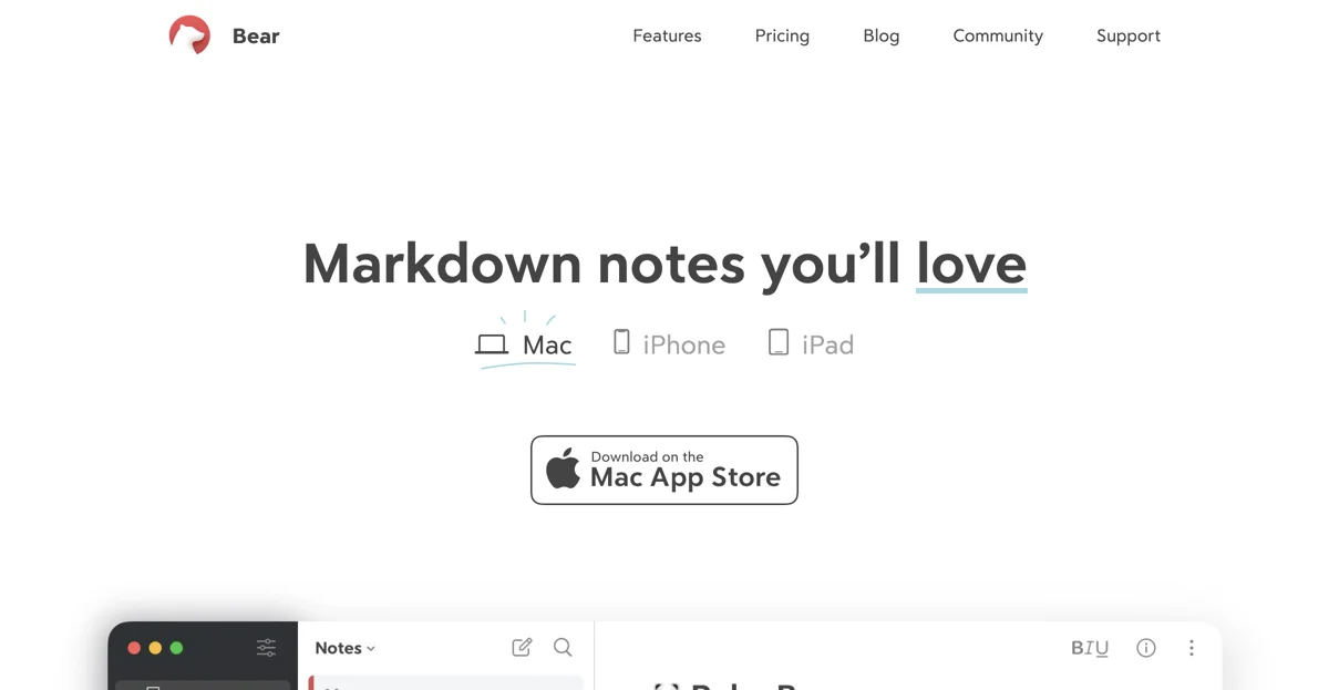 Bear - The Ultimate Markdown Note-Taking App