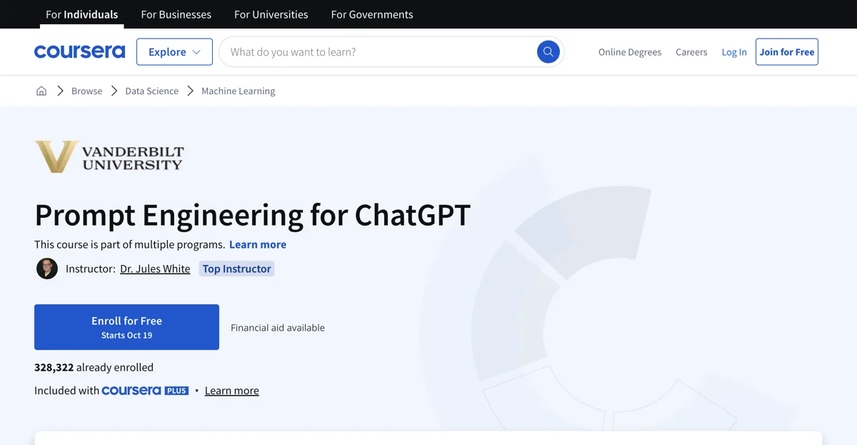 Unlock AI Potential: Prompt Engineering for ChatGPT Course