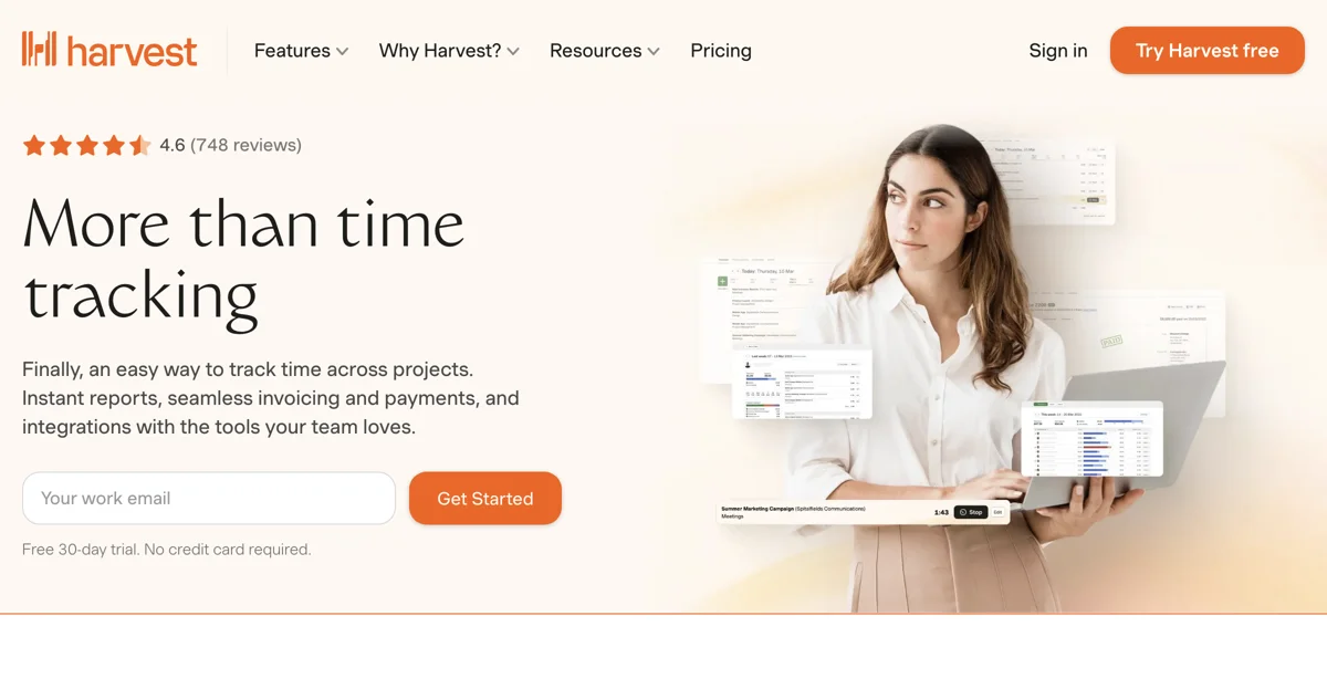 Harvest: The Best Time Tracking Software with Invoicing