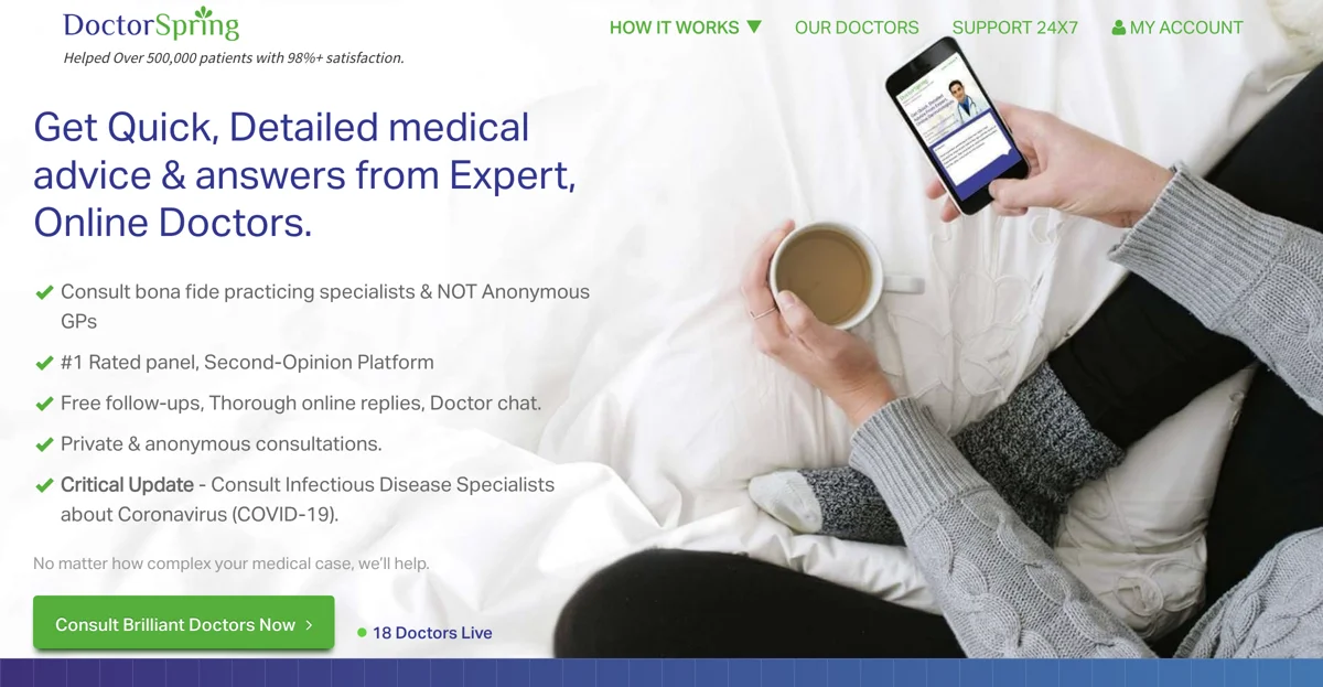 DoctorSpring: #1 Rated Online Doctor Consultation Platform