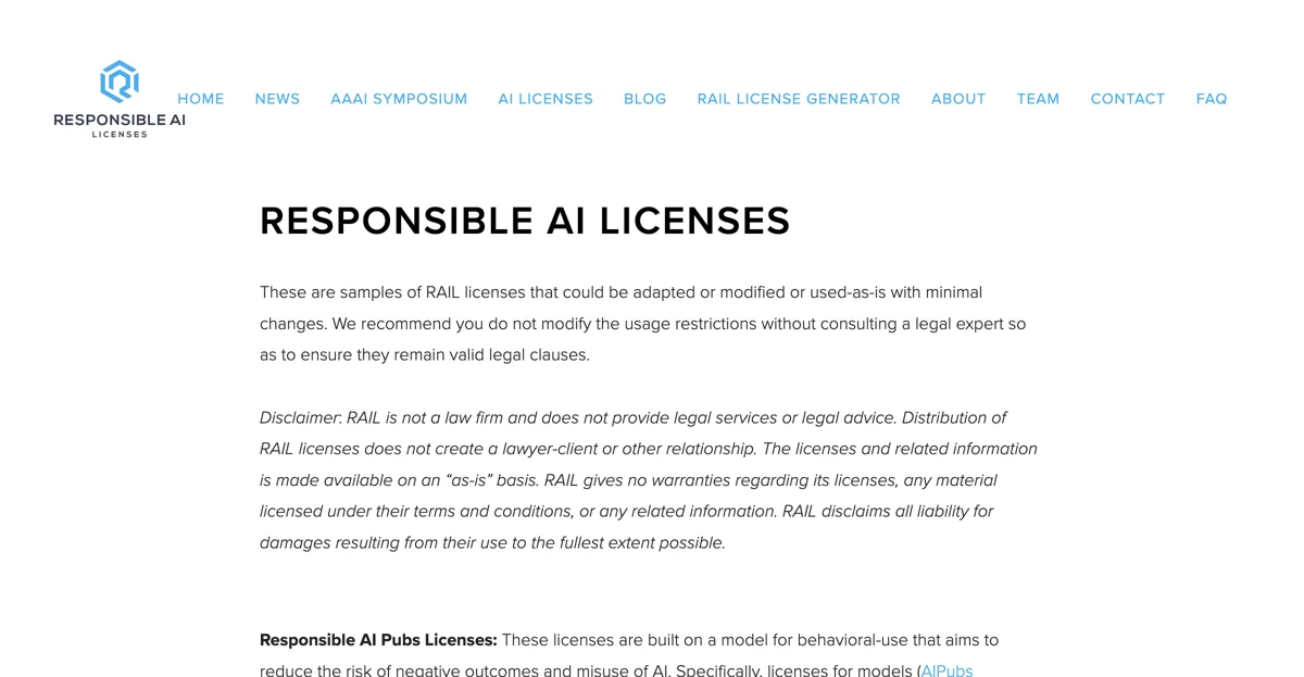 Understanding Responsible AI Licenses (RAIL) for Ethical AI Use