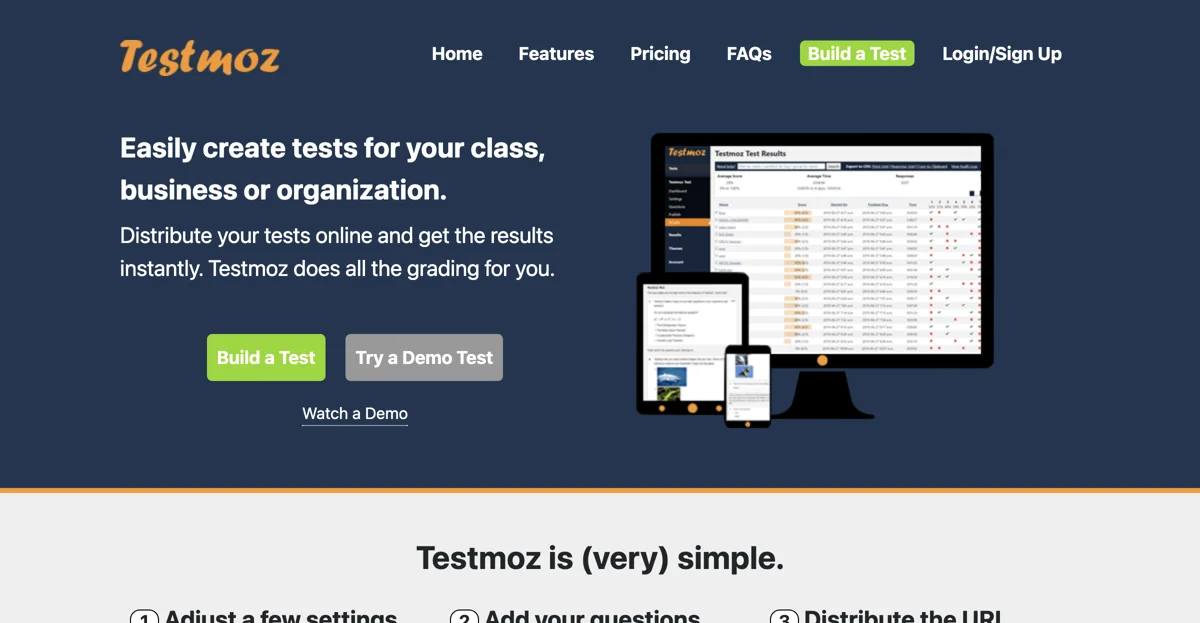 Testmoz - Powerful but Simple Test Generator