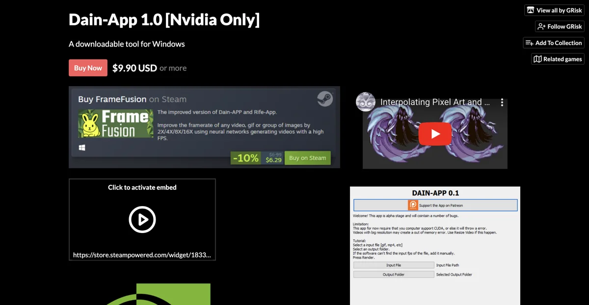 Dain-App 1.0: Enhance Video Quality with NVIDIA Technology