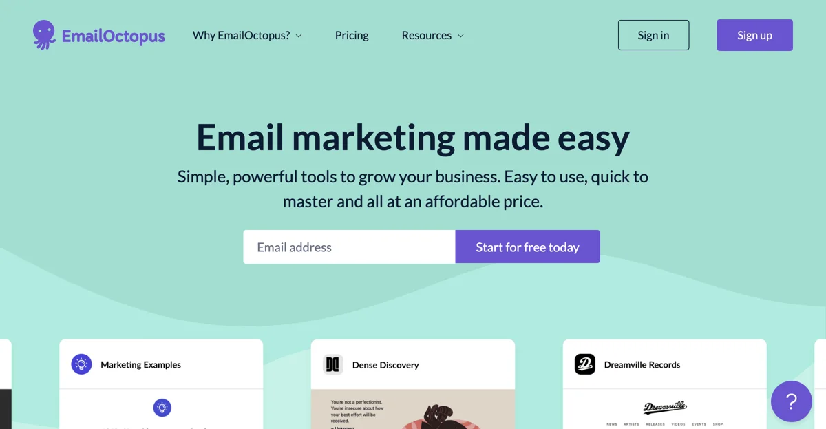 EmailOctopus – Simplifying Email Marketing for Everyone