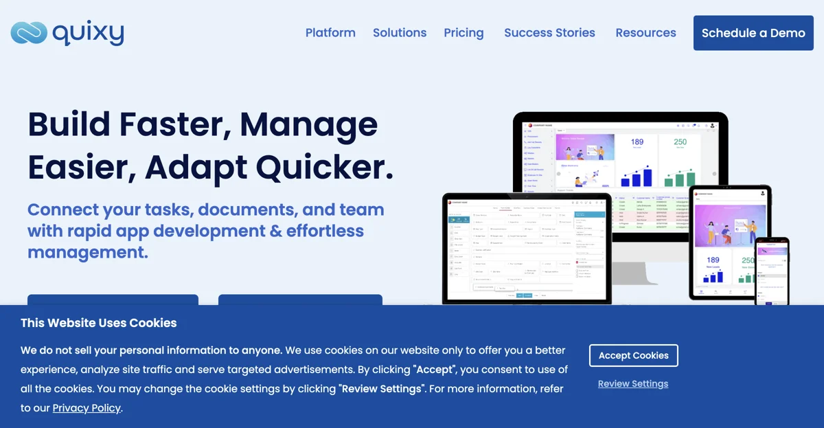 Quixy: No-Code App Development & Workflow Automation Software