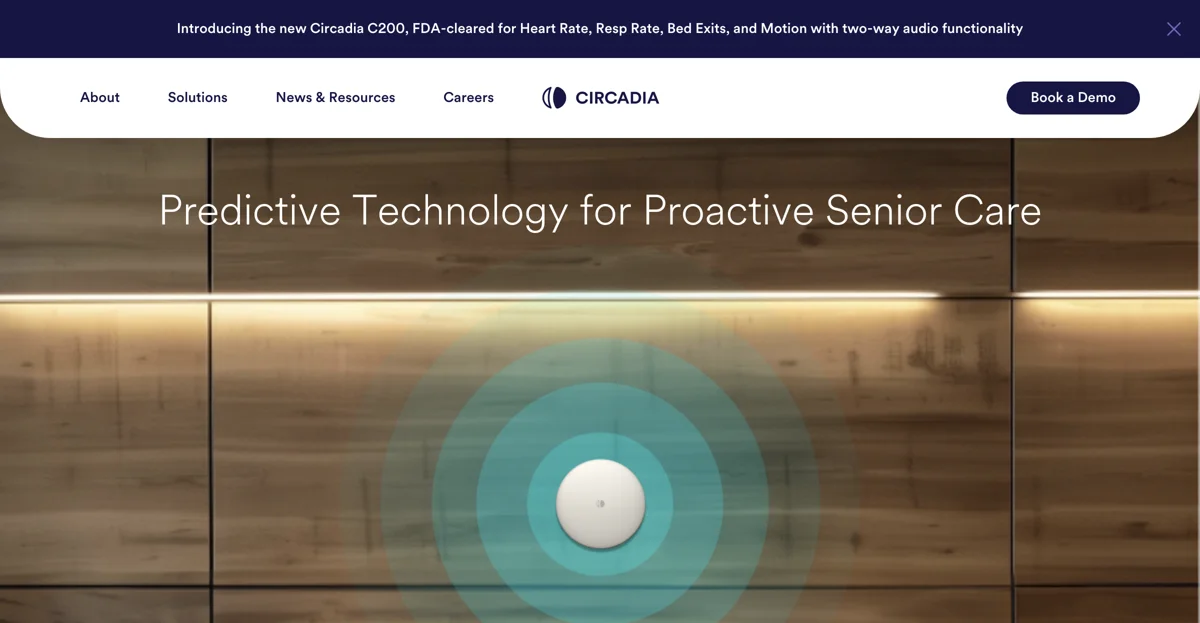 Circadia C200: Advanced Contactless Monitoring for Senior Care